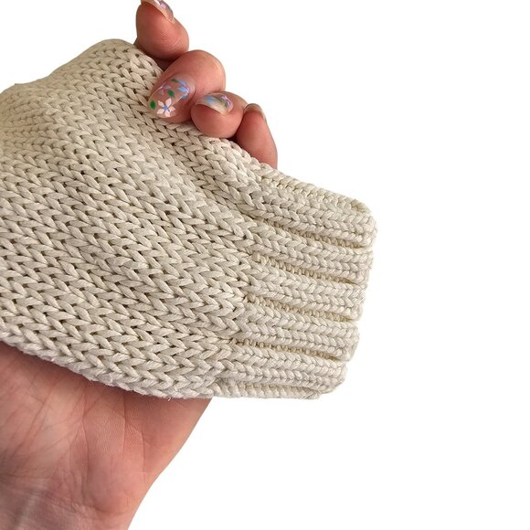 Blueberry Hill Vintage White Knit Floral Pattern Knit Crochet Sweater Sz M - Picture 5 of 10